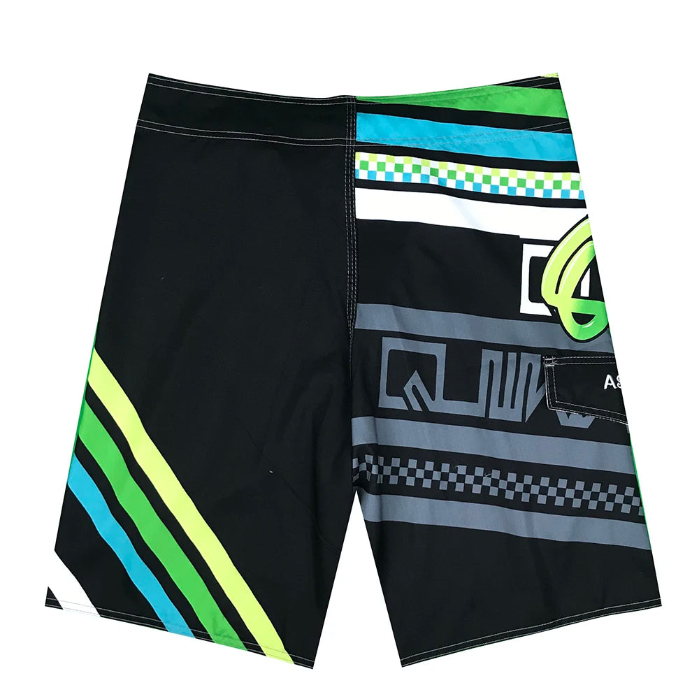 Quick Drying Beach Shorts for Men Surf Beach Shorts Fast Dry Swim Trunks with Bermuda, Fitness Muscle Short Pants, Summer, New,