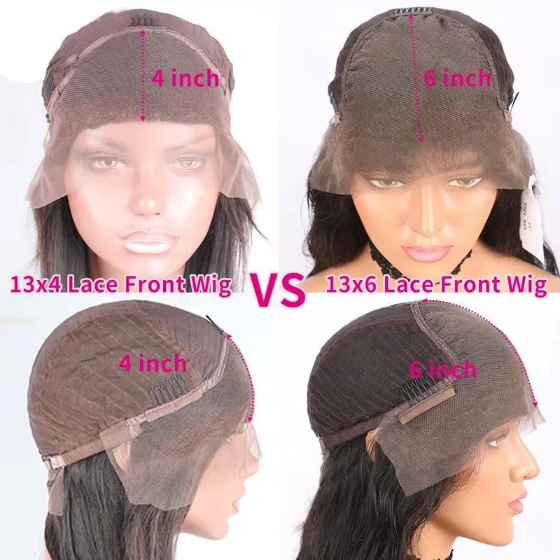 Chocolate Brown 13x6 Hd Lace Front Wig Transparent Body Wave Lace Frontal Wig Colored Pre PluckedBrazilian 100% Human Hair Wigs 