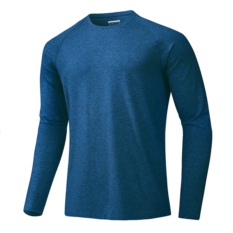 MAGCOMSEN Men's Sun Protection T-shirt Long Sleeve Hiking Fishing Shirts UPF50+ UV Block Spring Summer Casual Tee Workout Shirts