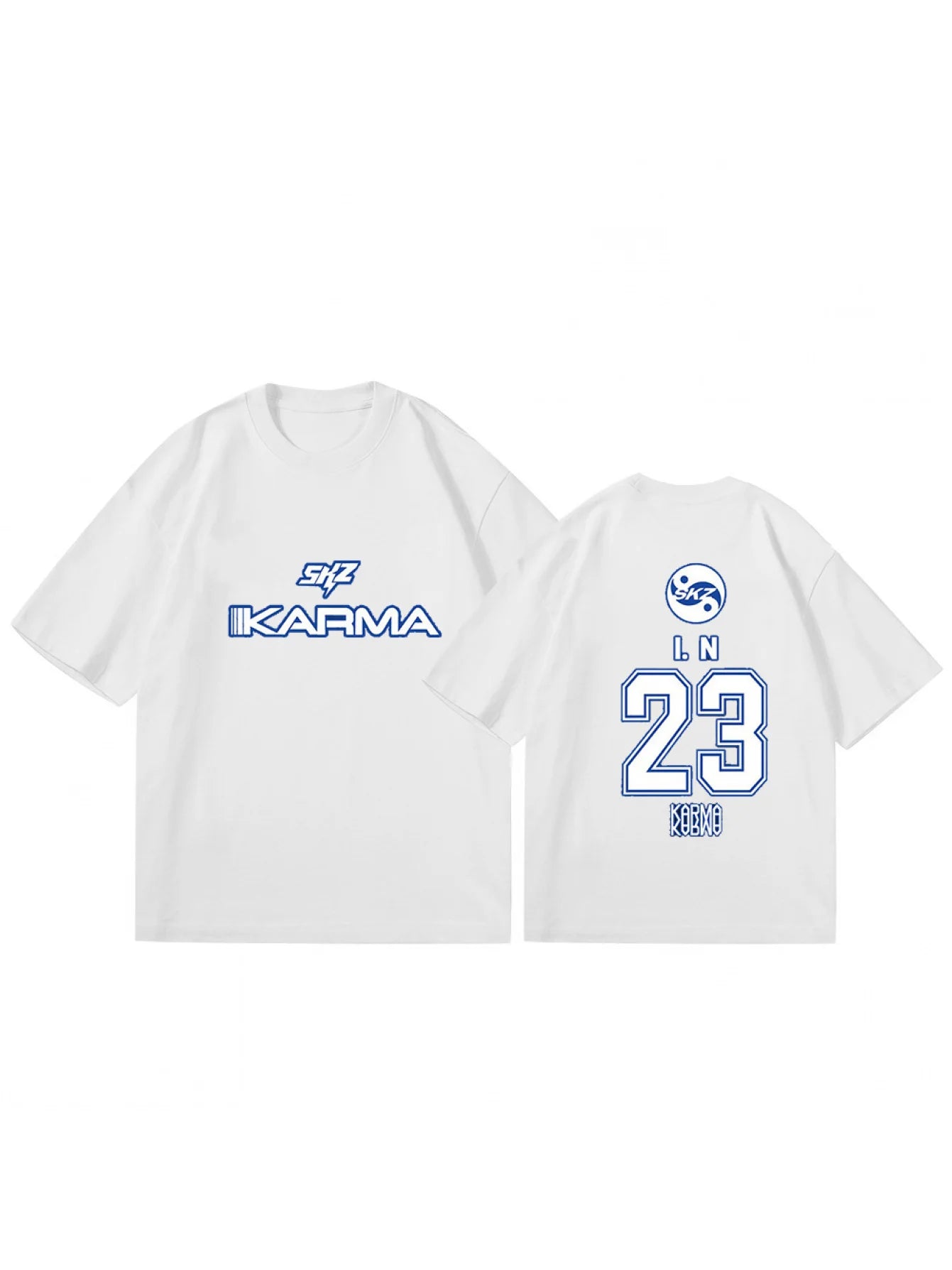 KPOP KARMA Short Sleeve T Shirt Women Men Harajuku Tops Vintage Aesthetic Graphics Tshirt Cotton Tees Streetwear Oversize Top