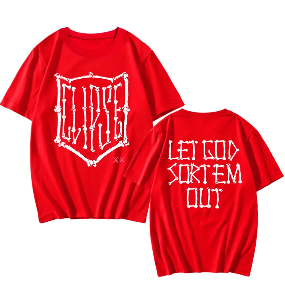 Let God Sort Em Out T-shirt Clipse Hip Hop Group Printing Tshirts Fashion Unisex Streetwear Summer Short Sleeve Men T Shirt Male