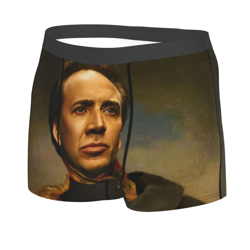 Custom Nicolas Cage Boxer Shorts For Homme 3D Printed Male Nic And His Girls Underwear Panties Briefs Breathbale Underpants