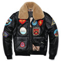 Military Clothing G1 Flight Jacket Thickening Quilted100% Cowhide Leather Jackets Men Coat Winter Overcoat M212 Dropshipping