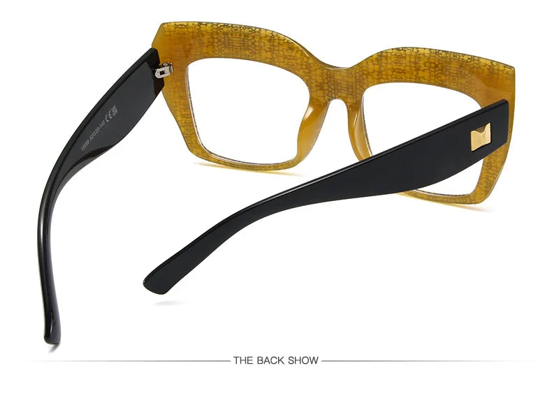 Oversize Women's Glasses Fashion Transparent Square Ladies Eyeglasses Blue Clear Lens Optical Female Eyewear Anti Blue Light