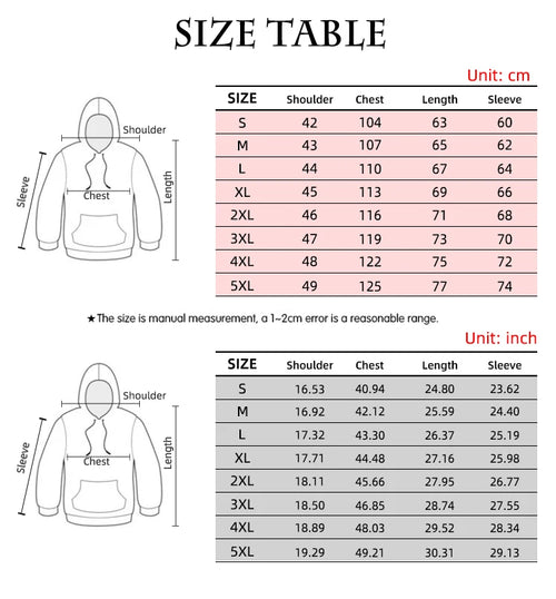2023 New Men's Skull Hoodie Sweatshirts 3D print Head Pattern Hooded Pullover Autumn Fashion Casual Sweatshirt