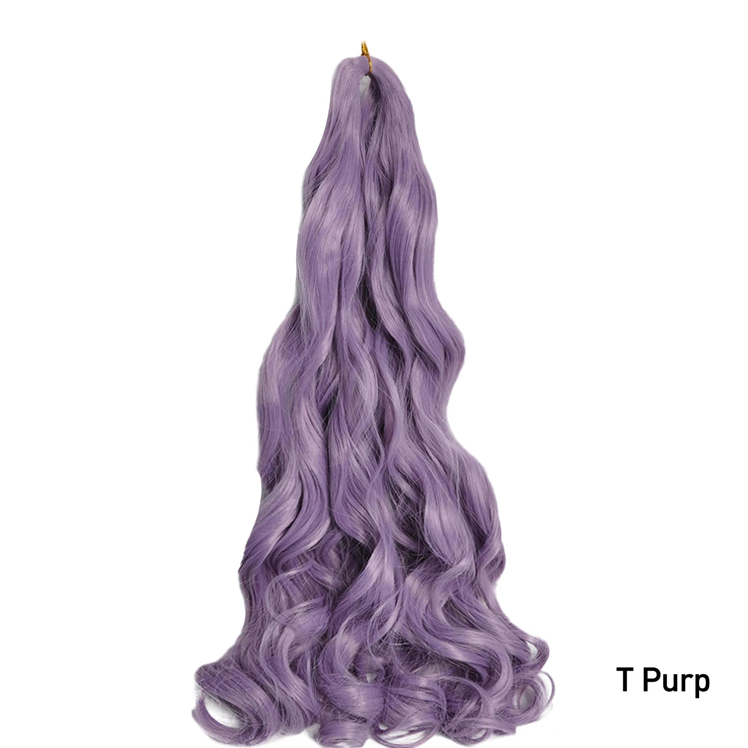 French Curls Braiding Hair Extensions 24Inch Synthetic Curl Hair Loose Wave Spiral Curl Crochet Hair Braids For Black Women