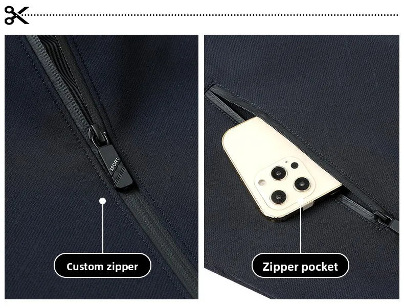 Premium Anti Wrinkle Waterproof Men Blazer Jacket Middle Aged Windbreaker Baseball Collar Business Casual Lightweight Coats