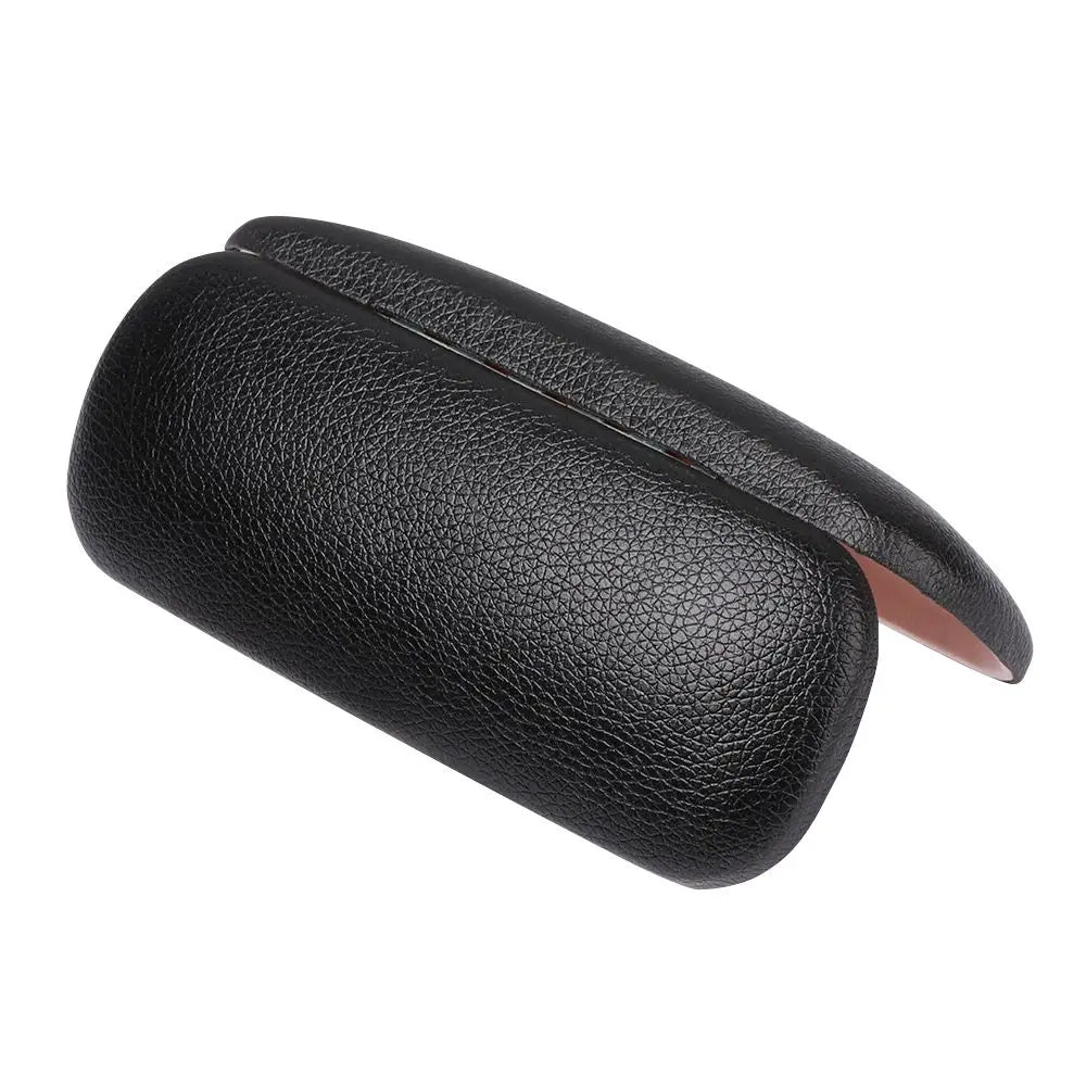 Unisex Waterproof PU Leather Litchi Grain Black Spectacle Cases Glasses Box Hard Frame Eyeglass Cases Eyewear Protector