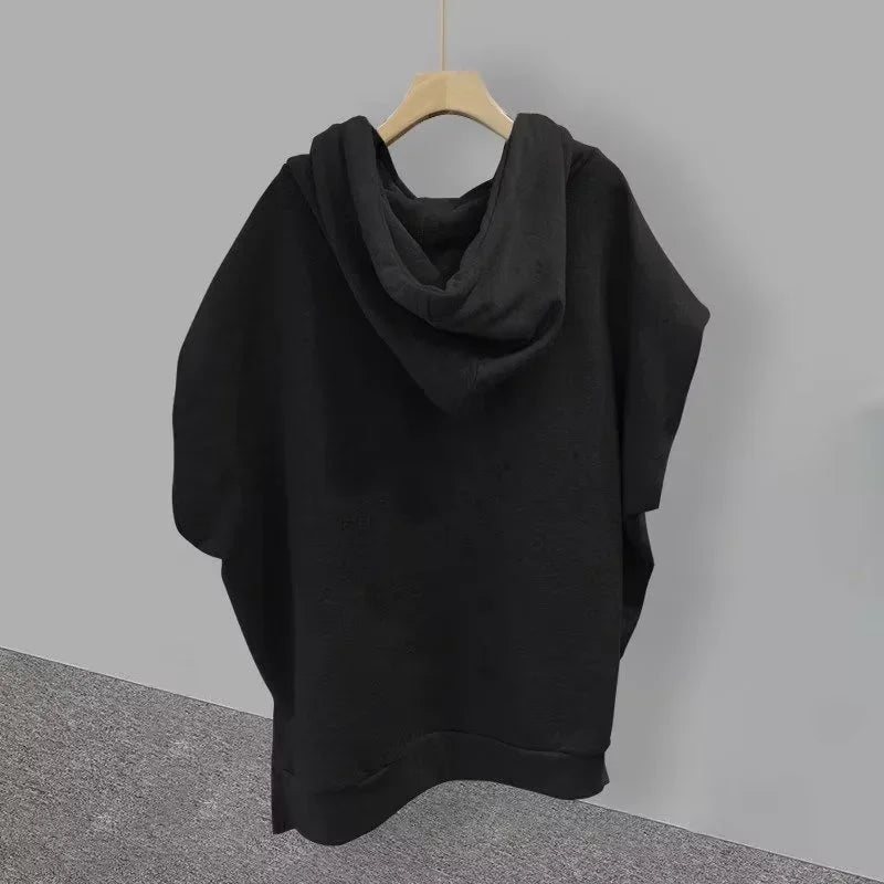 Summer Zipper Hooded Sleeveless T-shirt Men's Korean Fashion Tank Tops 2026 New Y2K Streetwear Casual Vests Hip Hop Tee Shirts