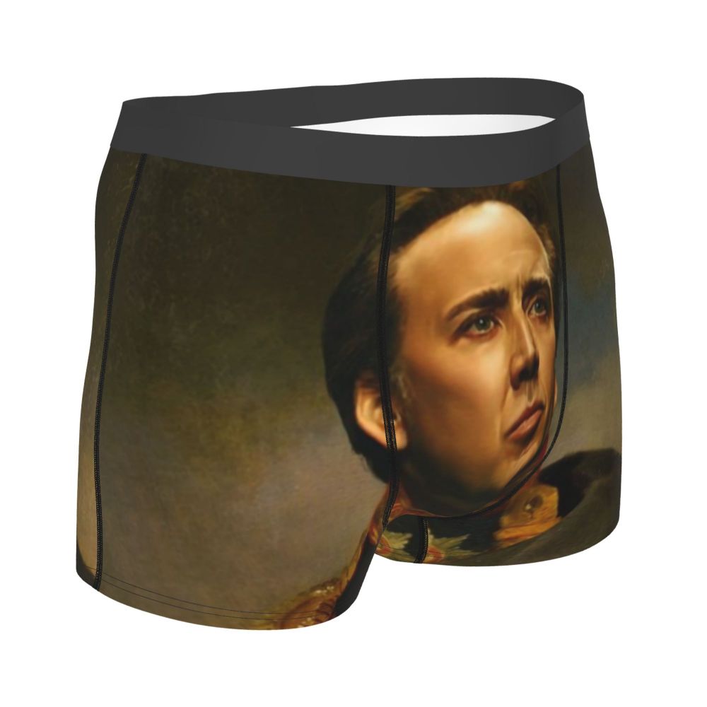 Custom Nicolas Cage Boxer Shorts For Homme 3D Printed Male Nic And His Girls Underwear Panties Briefs Breathbale Underpants