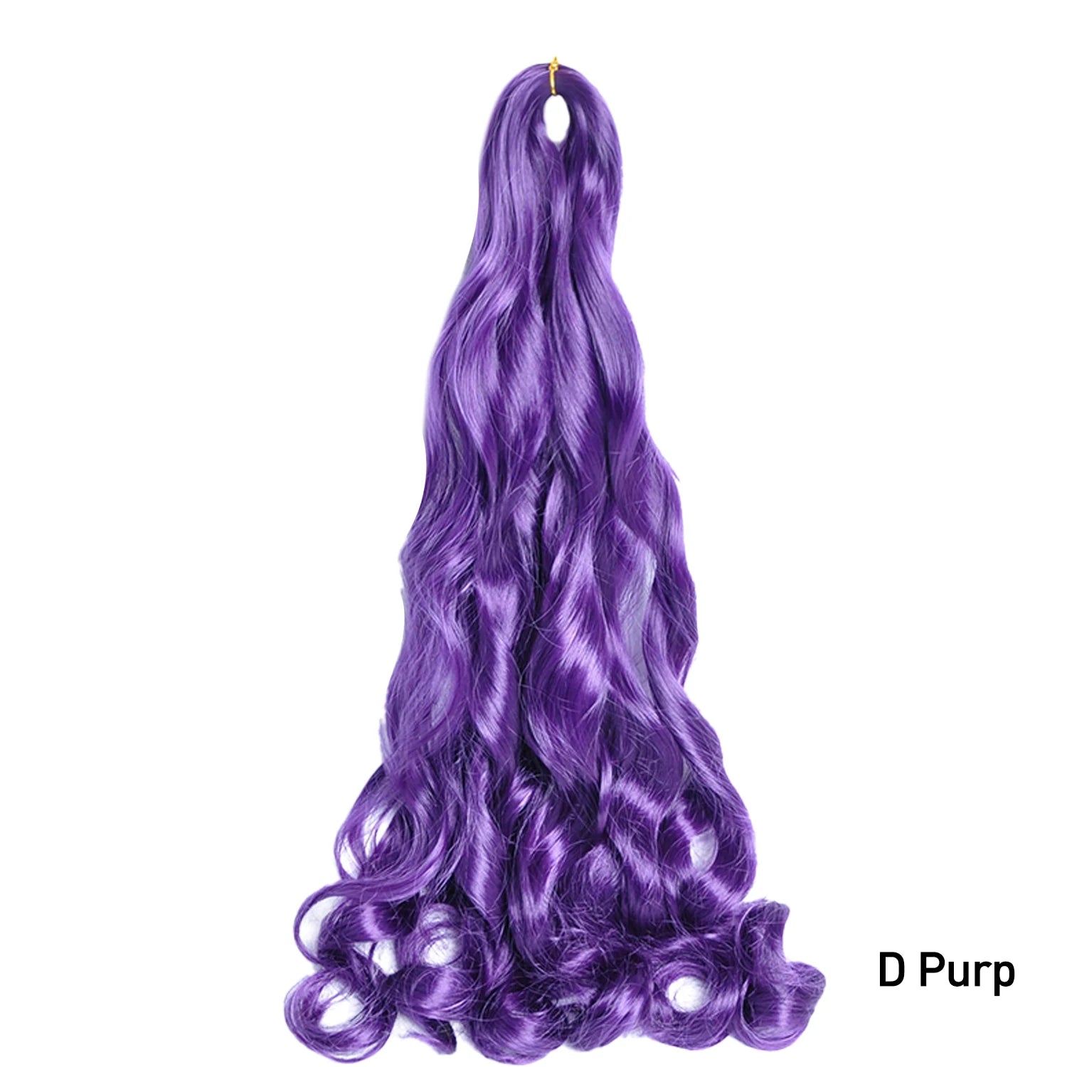 French Curly Crochet Braiding Hair Synthetic Loose Wave Ombre Braids Hair for Women Spiral Curls Pre Stretched Hair Extensions