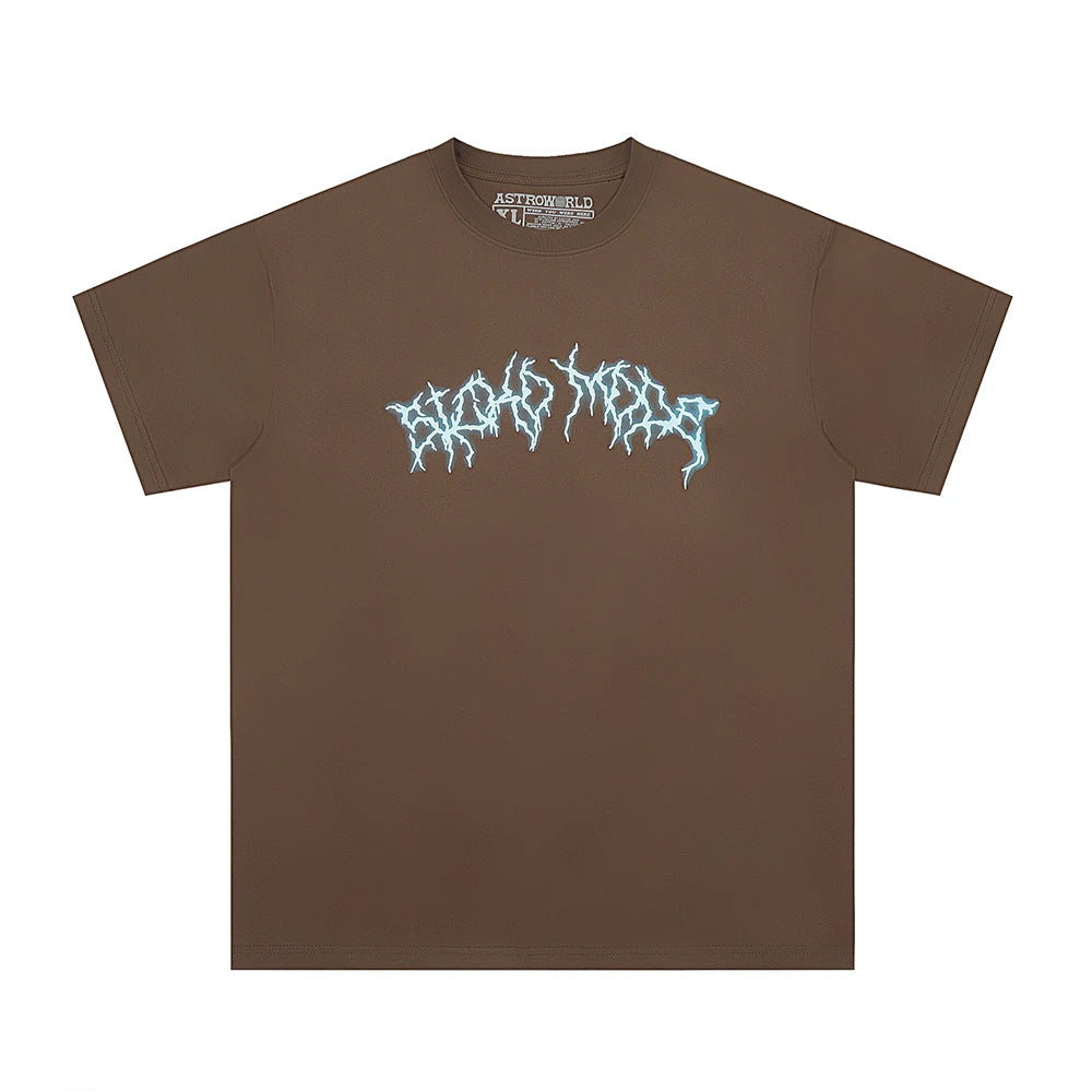 2023 New Summer Cactus Jack Letter Embroidery Short Sleeve Tees Men's Streetwear Crew Neck Cotton Tshirts Y2K Unisex Tank Tops
