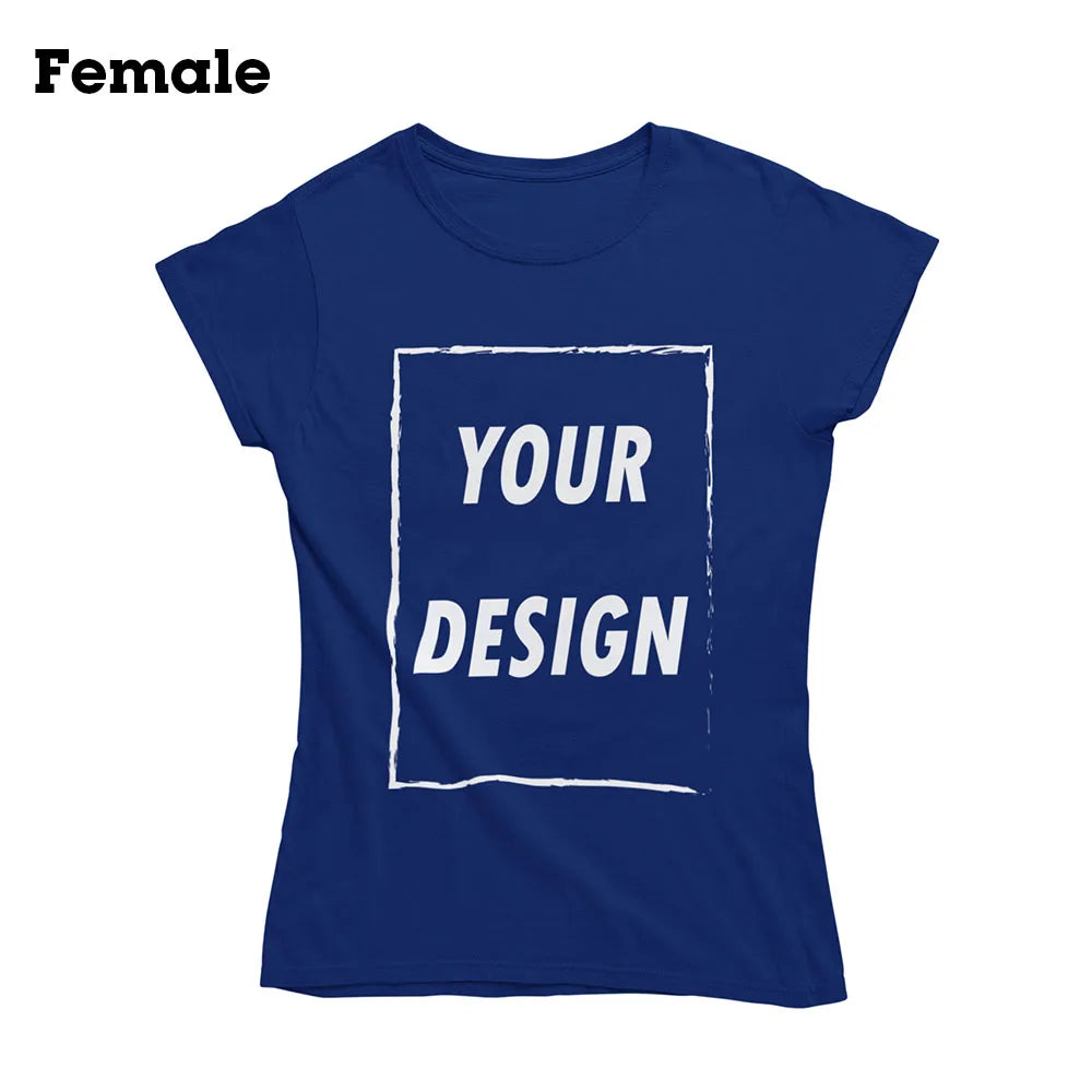 Free Shipping From US Customizable Male Female Short Sleeve