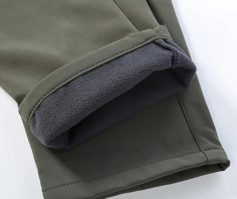 Men's Winter Autumn Warm Cargo Fleece Jackets Softshell Military Hoodie Windproof Outdoor Coats Hiking Camping Climbing Tactical