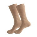 Mans Socks Long Plus Large Size Cotton Solid Striped Business Boneless Soft Breathable Sweat-Absorbing Party Dress Crew Socks
