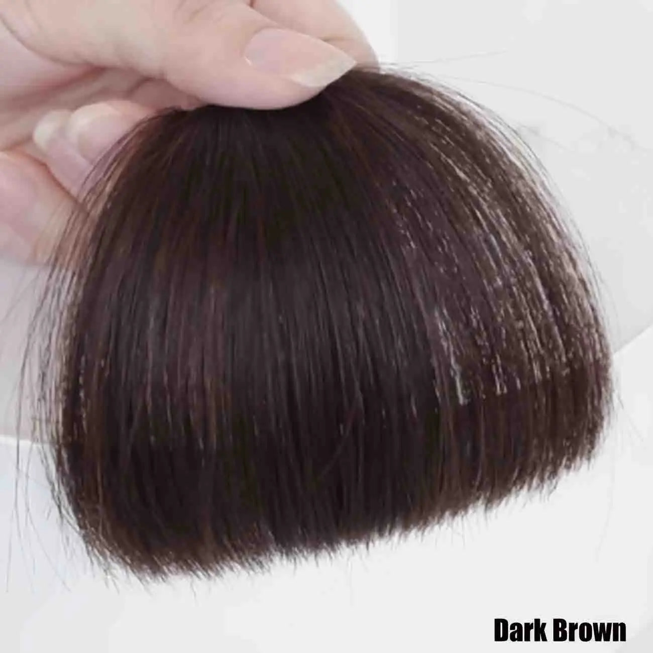Clip-In Bangs Hairpiece for Women 100% Human Straight Hair Toppers for Daily Wear Available in Black Brown More Colors