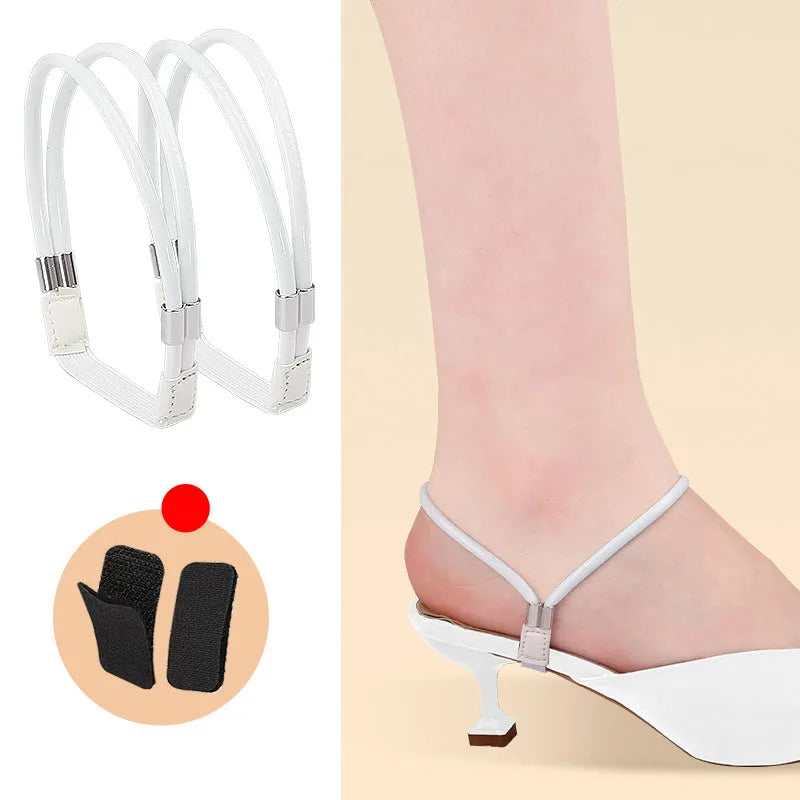 High Heels Shoes Band Anti-loose for Women Diamond Shoelaces Anti-drop Heel Straps Belt Drill Elastic Fixing Rhinestone Belts