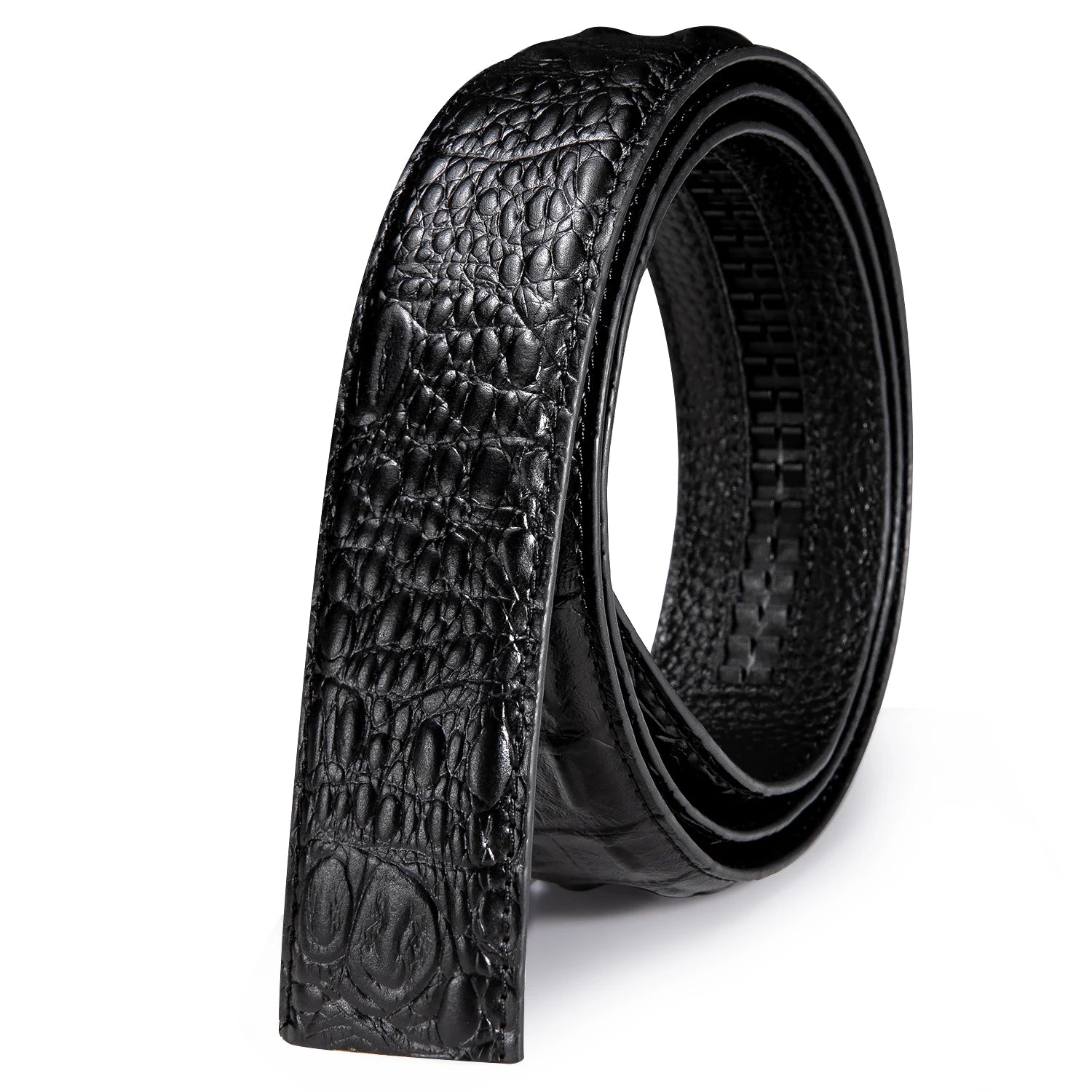 3.5cm Men's Belt without Buckle High Quality Cowskin Genuine Leather Belt no Buckle  Automatic Leather Replacement Belt for Mens