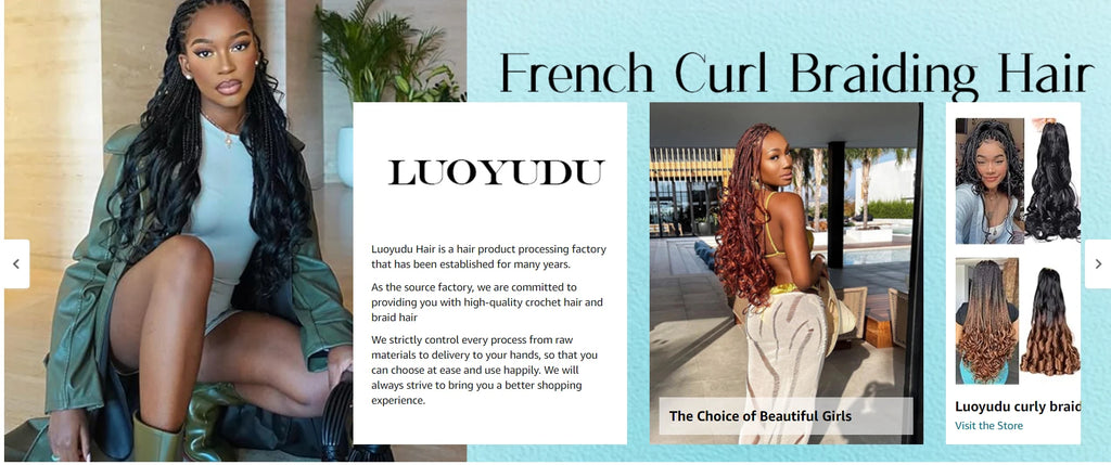 French Curly Crochet Braiding Hair Synthetic Loose Wave Ombre Braids Hair for Women Spiral Curls Pre Stretched Hair Extensions
