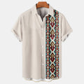 Hawaiian Beach Shirts Ethnic Style 3D Print Streetwear Men Women Fashion Vintage Short Sleeve Shirt Blouse Harajuku Man Clothing
