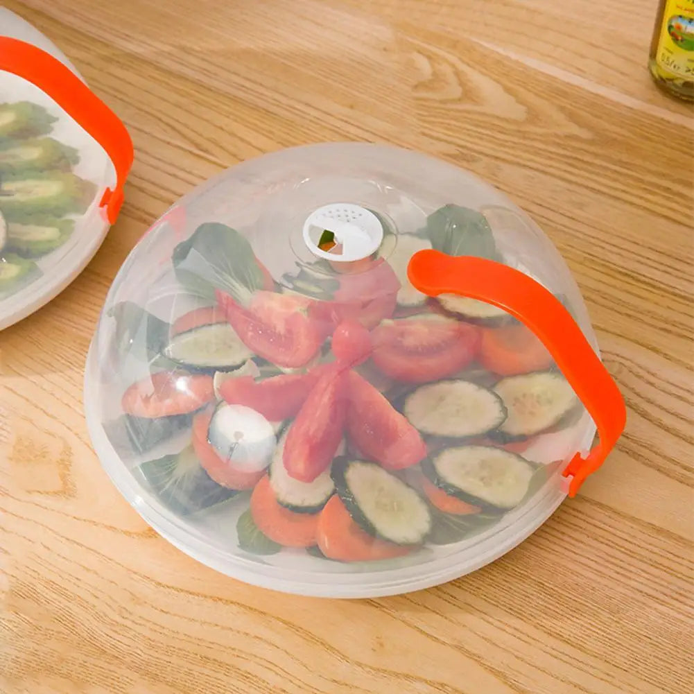 NEW Microwave Oil-proof Cover High Temperature Resistant Heating Cover Food Warming Cover with Steam Vent Fresh-keeping Cover