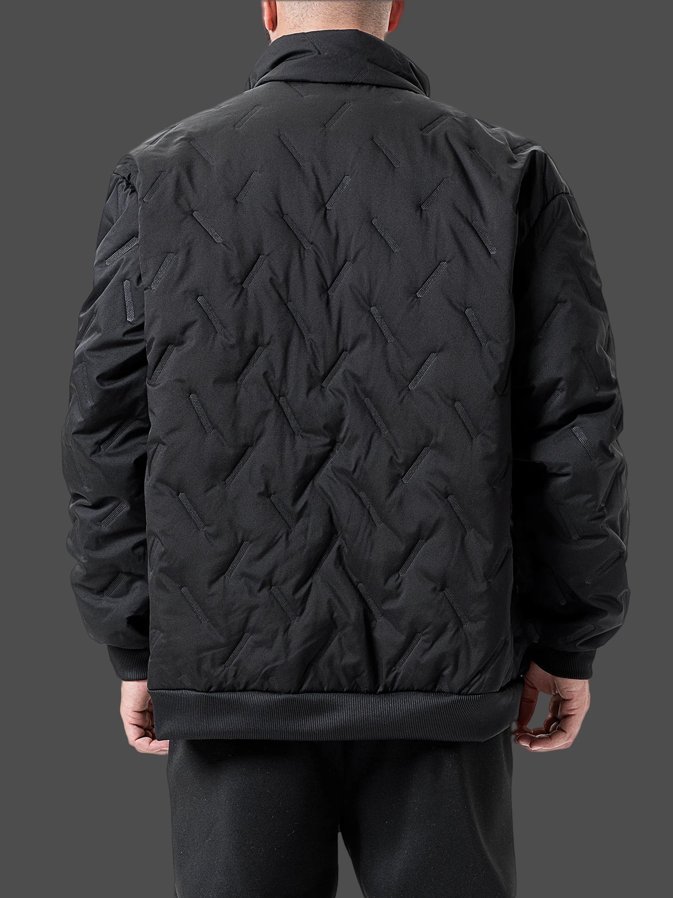 Winter Men's Zipper Stand Collar Jacket Male Casual Warm Thickened Fleece Lined Jacket Coat Streetwear Men Windproof Warm Coat