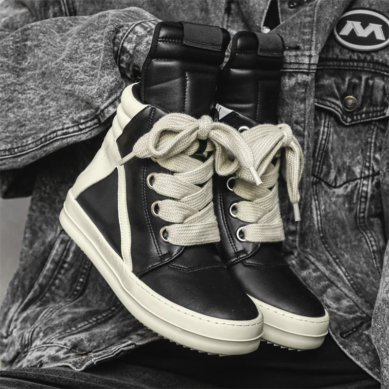 2025 Winter Street Style Men's Fashion Boots Height Increasing Light Adult Women's Sports Casual Shoes Sneakers