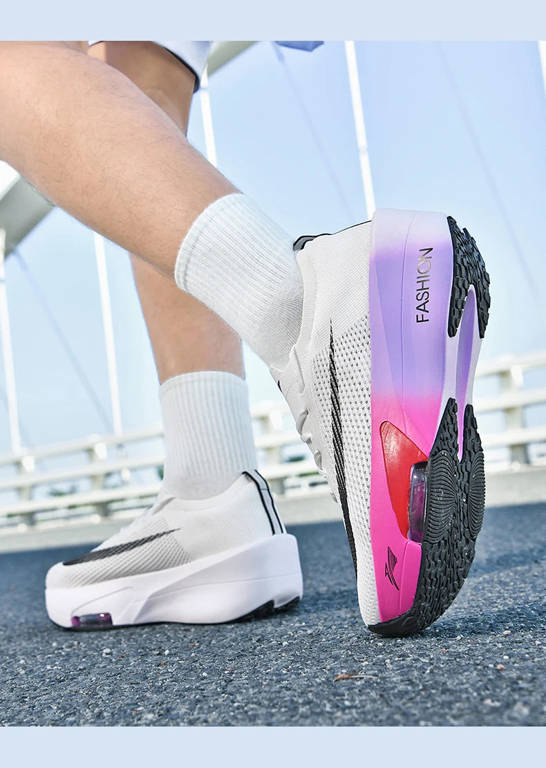 Air cushion Running Shoes Speciality Marathon Men Sports Breathable Lightweight Women's Comfortable Athletic Nonskid Sneakers