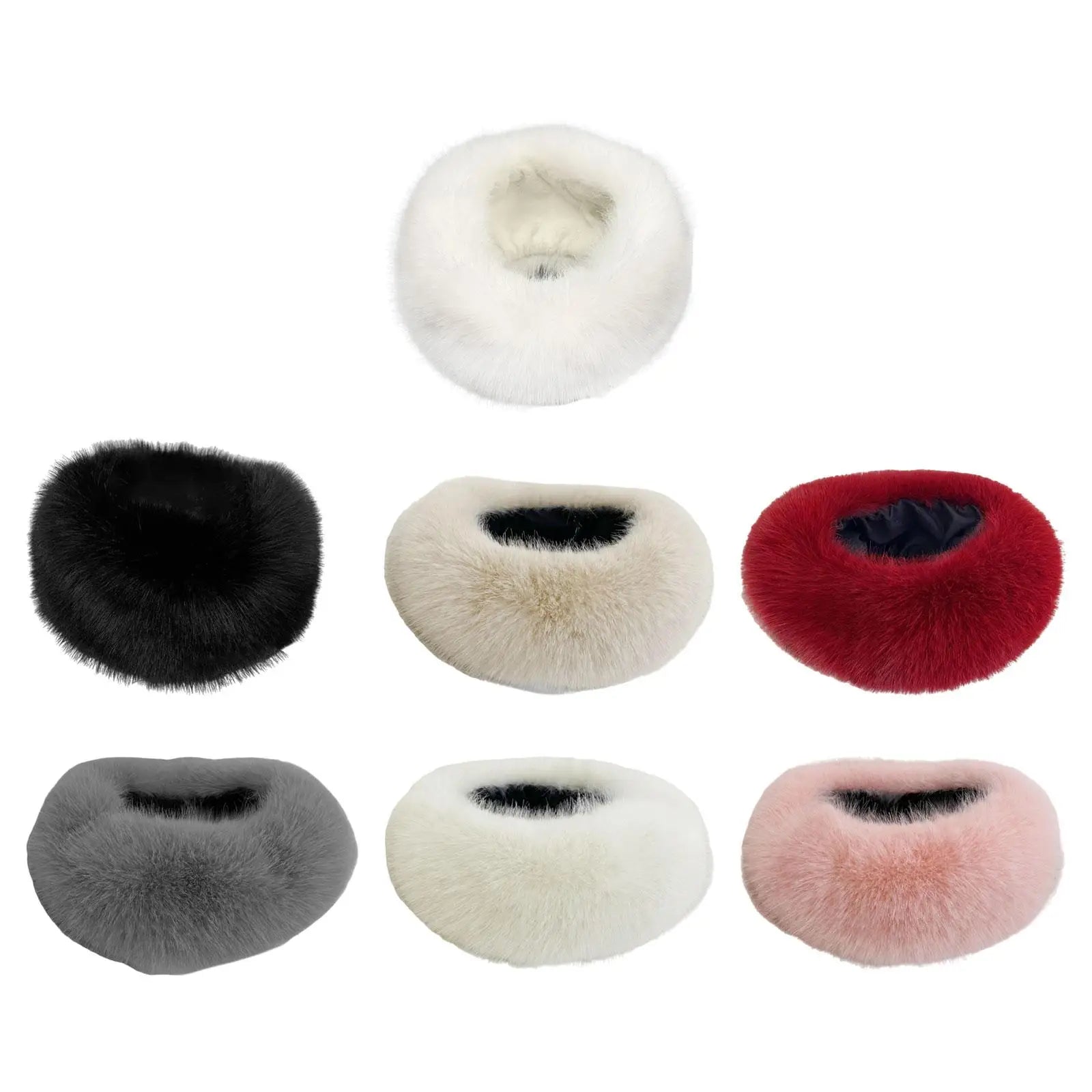 Faux Fur Headband for Women, Trendy Ear Protection Ski Hat, Earwarmer Earmuff for Daily Wear Outdoor Sport Camping