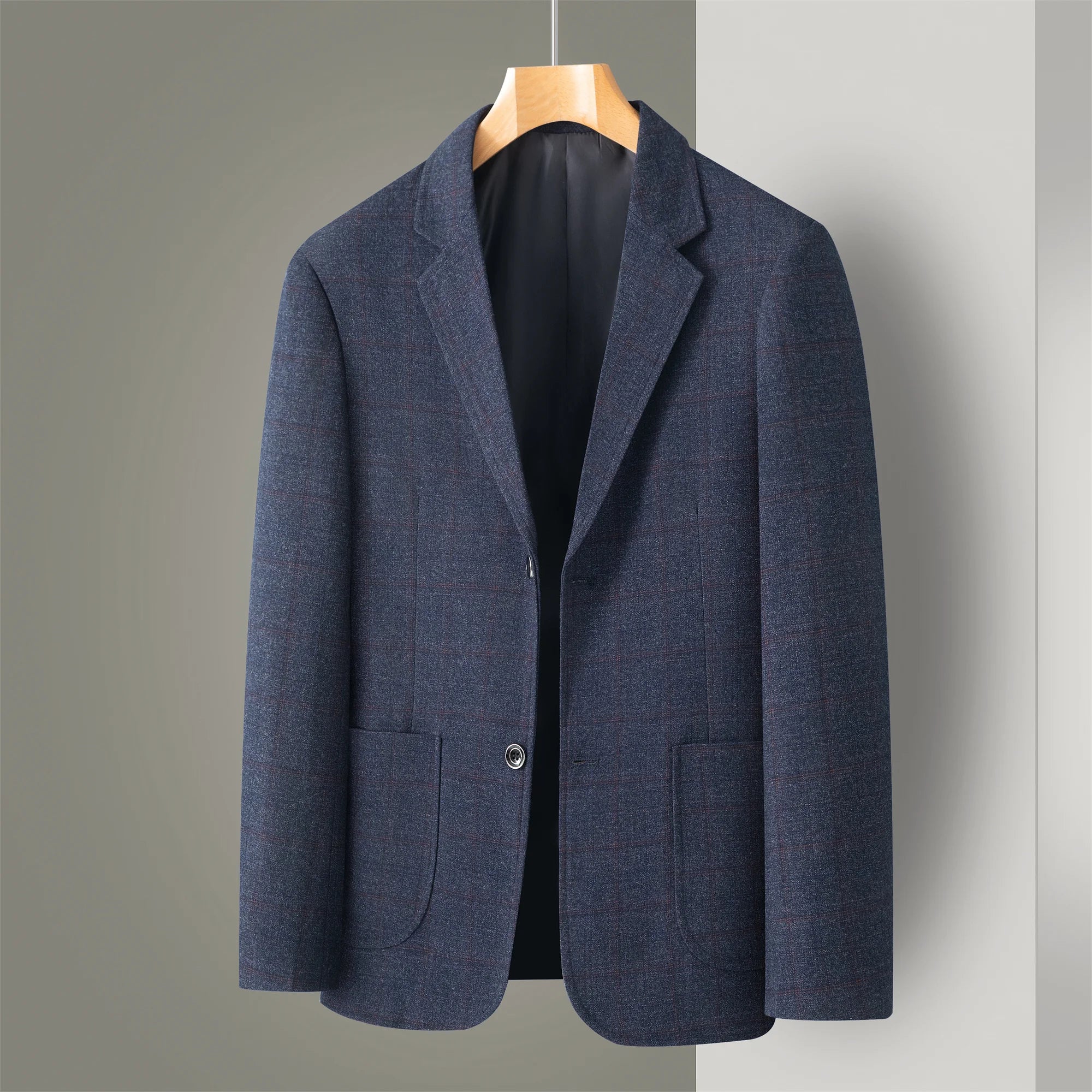 Middle-Aged Men's Business Casual Suit Father's Day Gift Wedding Formal Lightweight Suit Men's 35-60 Years Old Large Size Thin Top Men's Middle-Aged and Elderly Jacket
