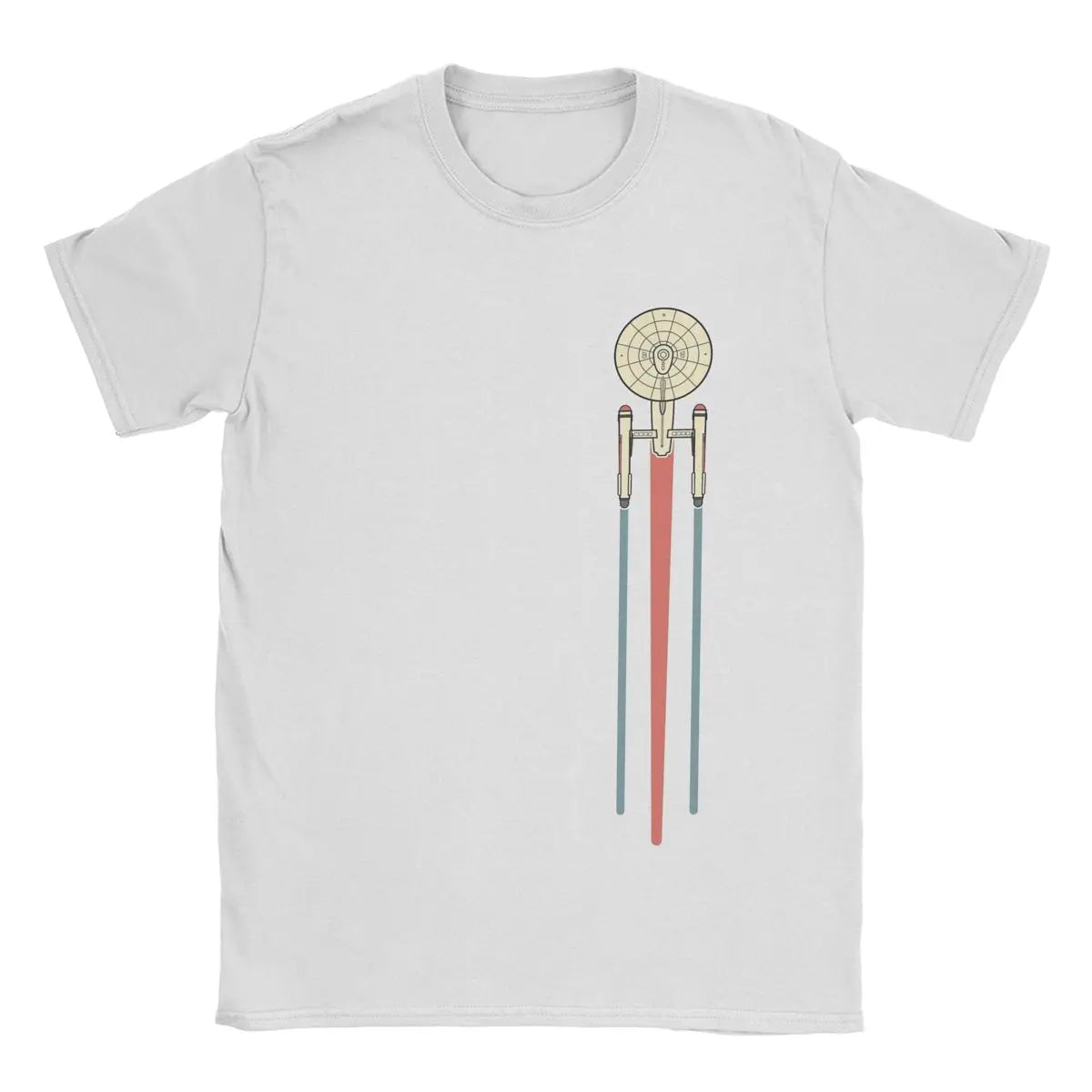 USSed Enterprise Stars Treks T Shirts Men's Cotton Vintage T-Shirts Crewneck Tees Short Sleeve Tops Gift Idea