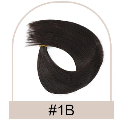 Clip In One Piece Human Hair Extensions 100% Straight Brazilian Human Remy Hair Natural Color Light Blond Ombre Dark Brown 613#