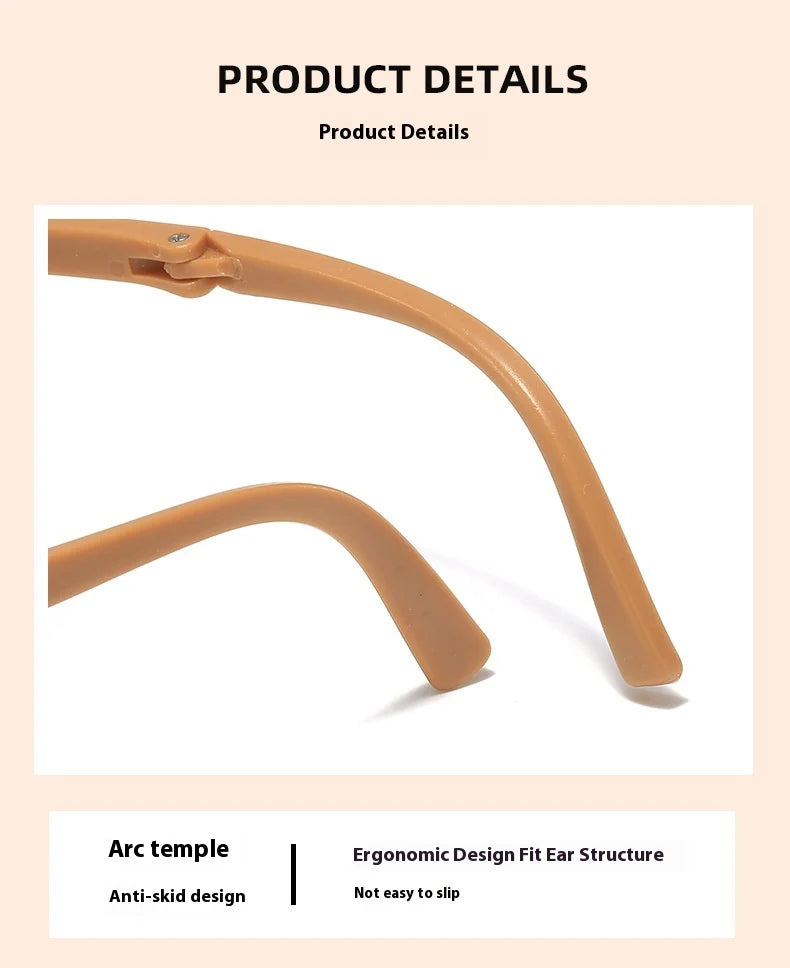 New Folding Children's Fashionable Round Sunglasses Cute Eyeglasses For Boys Girls Baby Sunshade And UV Protection