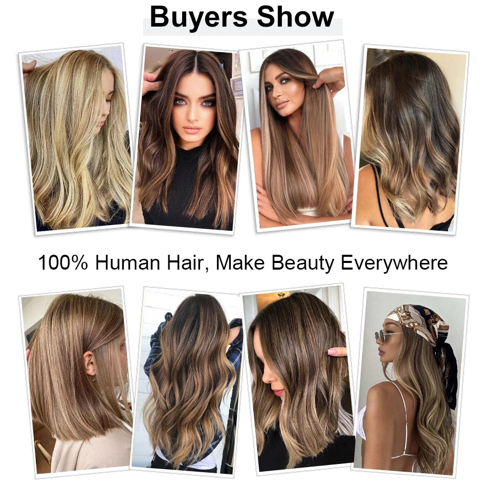Straight Nano Rings Hair Extension 100% Natural Human Hair Extensions 0.8g/1g/ Strand 50pcs Fusion Hair Extension Ombre Blond