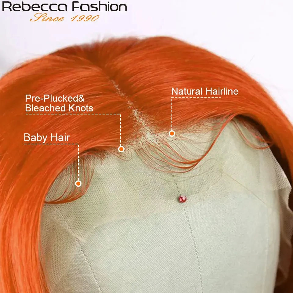 Straight Bob 100% Human Hair Lace Wig For Women Brazilian Remy Hair Middle Part Lace Easy Wear T Part Lace Wigs Clearance Sales
