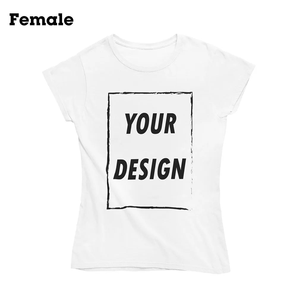Free Shipping From US Customizable Male Female Short Sleeve