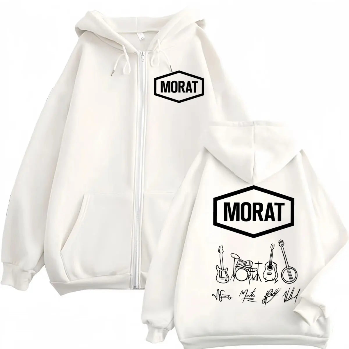 Morat Colombia Band Merch Zipper Hoodies Men Women Clothing Fashion Rock Zip Up Sweatshirts High Quality Fleecce Loose Pullovers