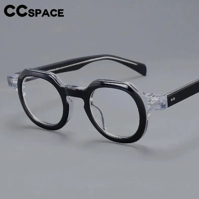 R49875 Vintage Women Reading Eyeglass Acetate Glasses Frames Men Fashion Presbyopic Dioptric +50 +100 +300
