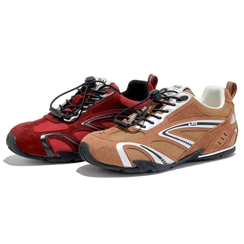 2026 New Women's Flat Sneakers Non-slip Running Women Moral Training Shoes Large-Size Colorblock Casual Skateboard Shoes Female
