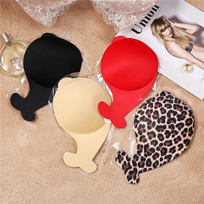 FINETOO 5/6 Pairs Breast Lift Up Tape Sexy Floral Nipple Cover Silicone Invisible Adhesive Stickers Reusable Paste Intimates