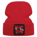 DAAAMN cartoon embroidered knitted hat for autumn and winter outdoor sports events Warm woolen hat hip-hop
