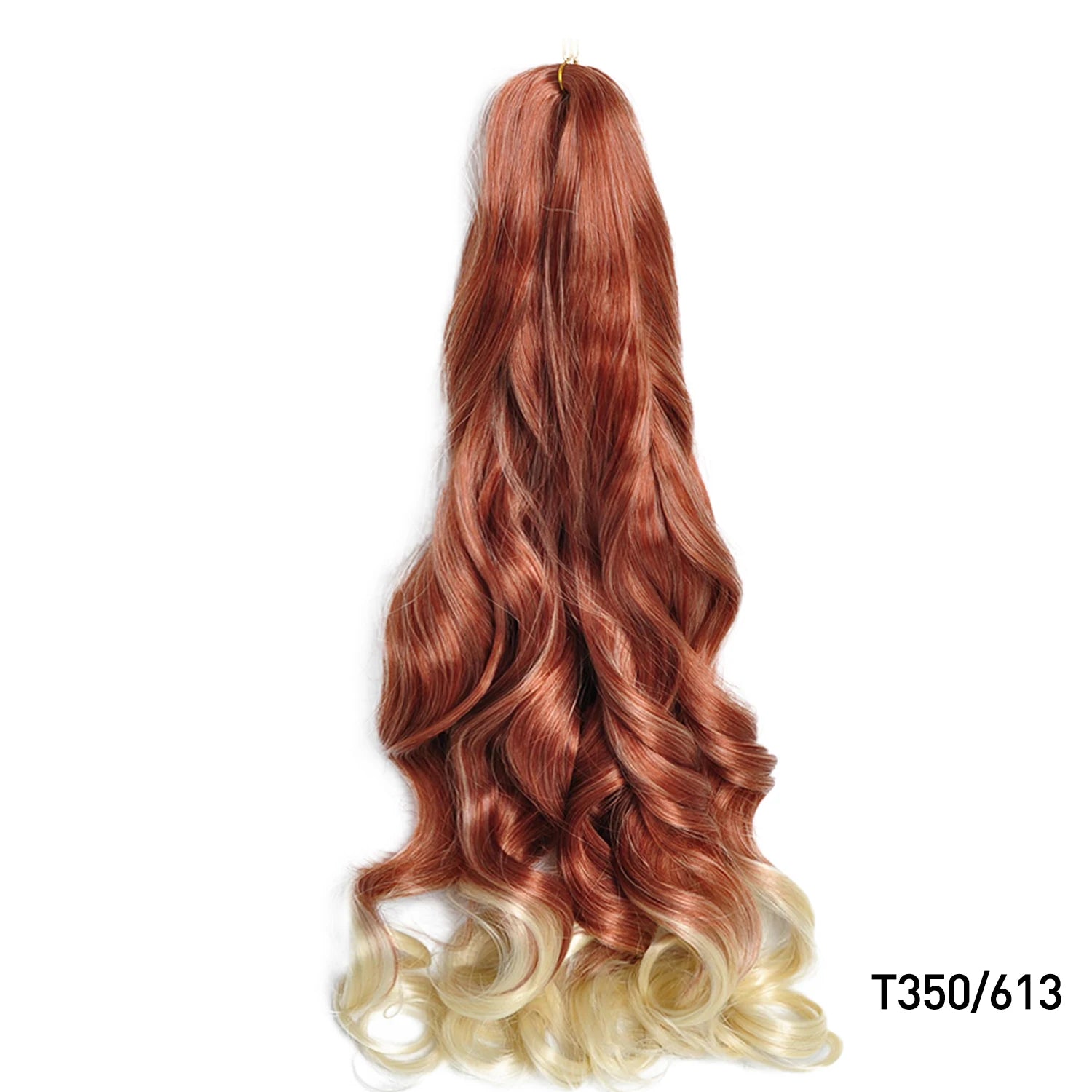 French Curls Braiding Hair Extensions 24Inch Synthetic Curl Hair Loose Wave Spiral Curl Crochet Hair Braids For Black Women