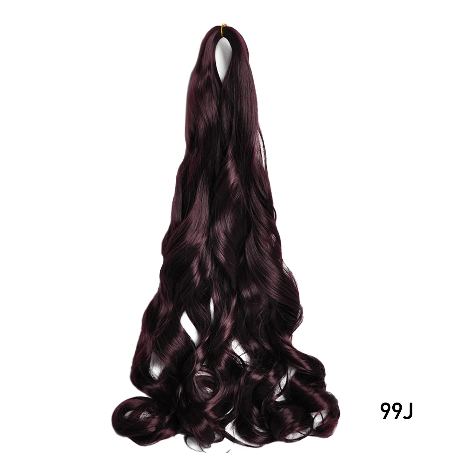 French Curly Crochet Braiding Hair Synthetic Loose Wave Ombre Braids Hair for Women Spiral Curls Pre Stretched Hair Extensions