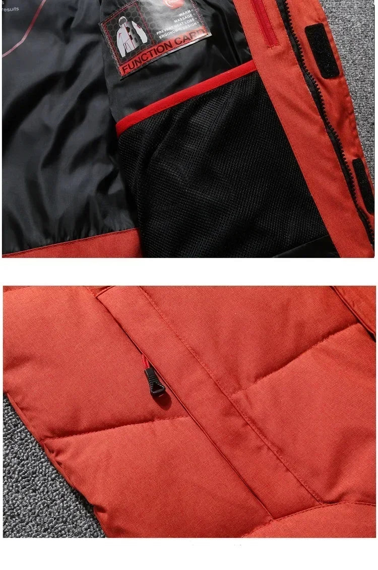 New Windproof Winter Down Jacket Male Warm Hooded White Duck Thick Men's Down Jacket Snow High Quality Parkas Outerwear