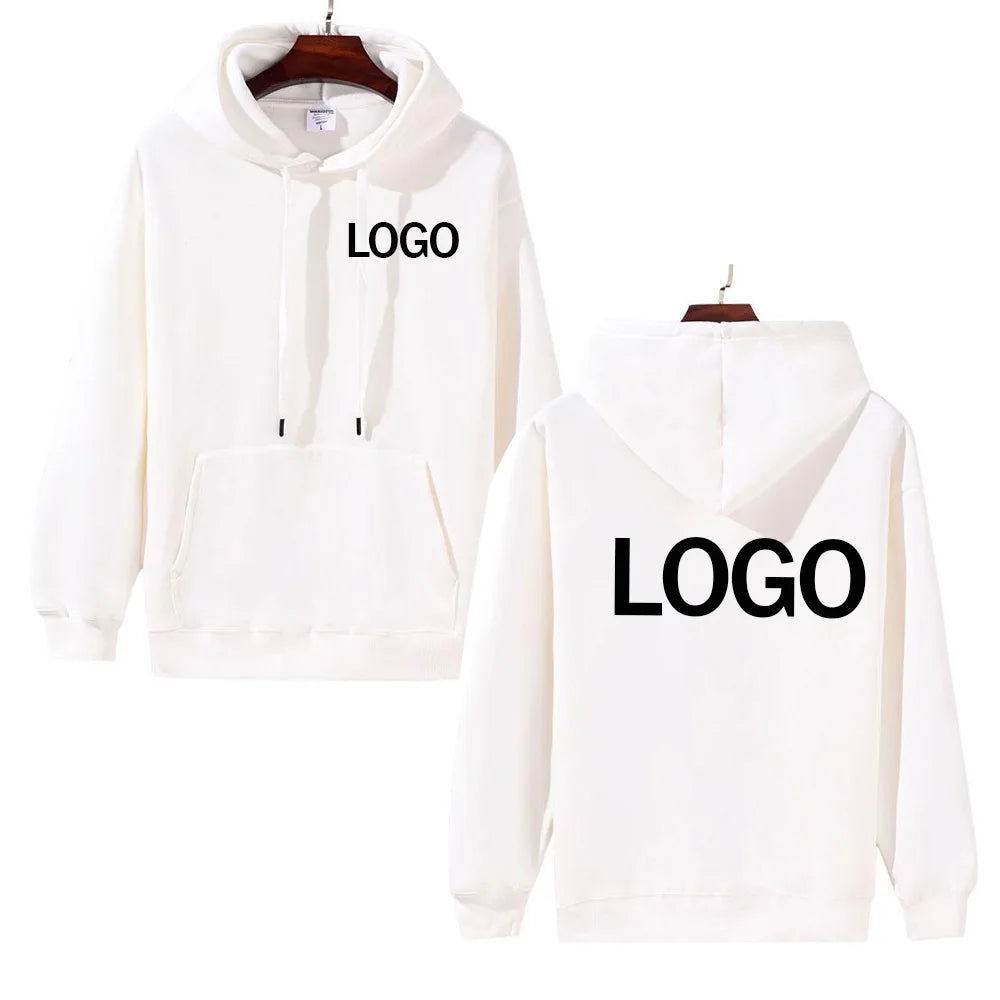 Heavy men's and women's autumn and winter sweatshirts, 500g velvet warm hoodies, customise your logo, casual fashion sweatshirts