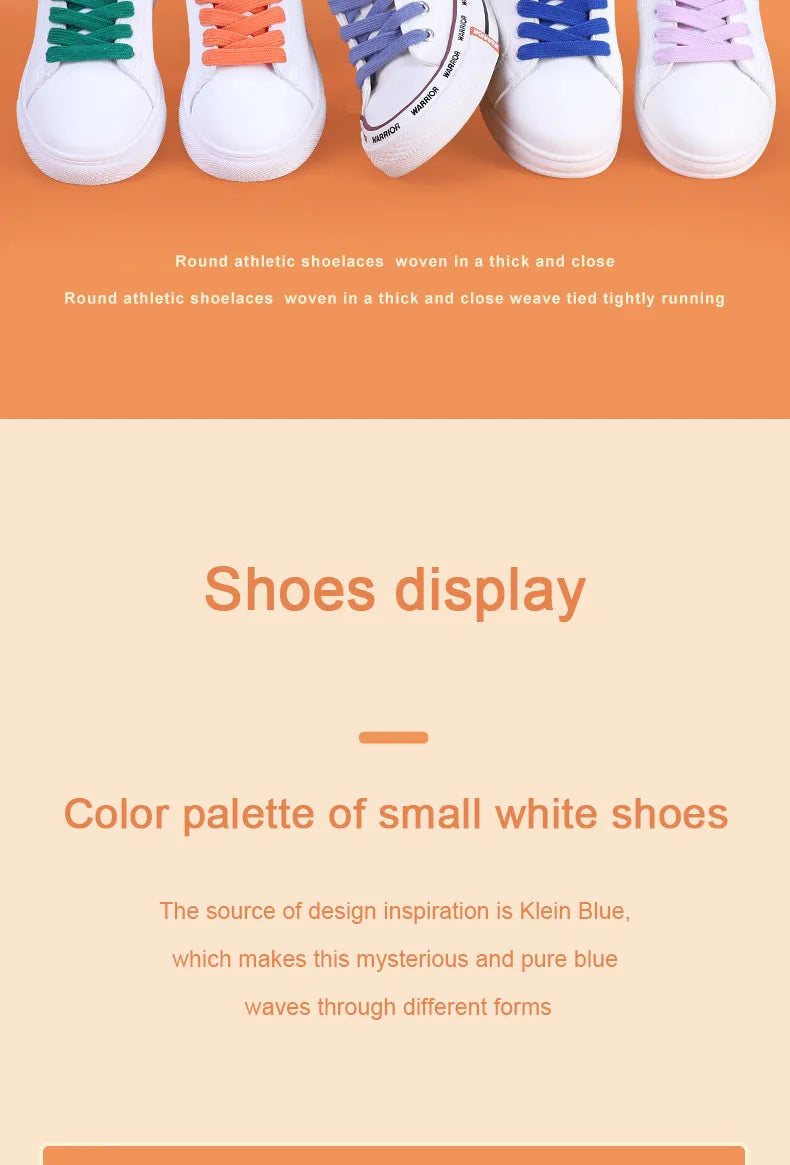 1 Pair Flat Shoelaces for Sneakers Classic Canvas Sports Shoe Laces Women Men Shoelace Solid Double Cotton Shoestrings for AF1