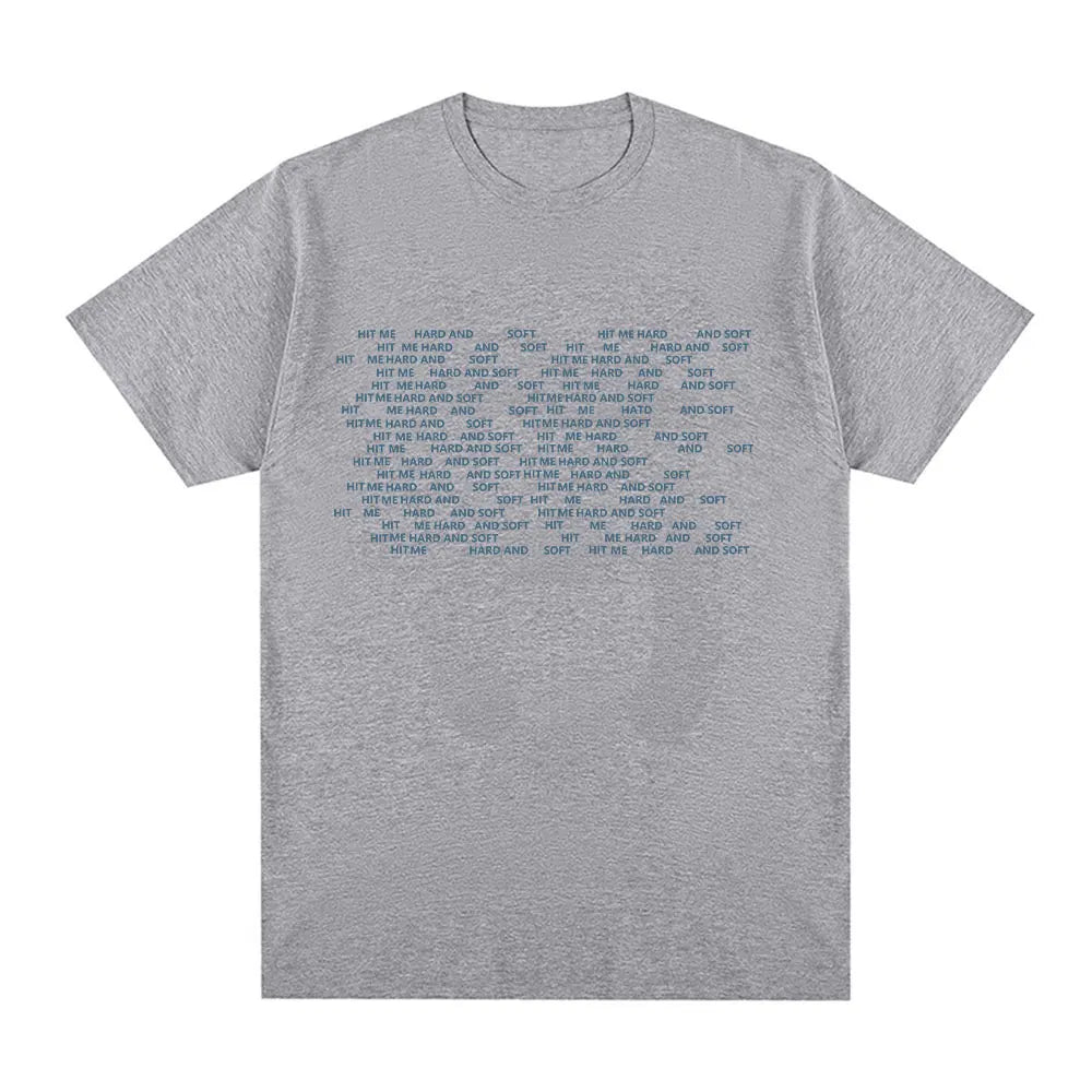 Hit Me Hard and Soft 2024 Tour T Shirt Men Women Fashion Hip Hop T Shirts 100% Cotton Loose Short Sleeve T-shirts Fans Gift Tops