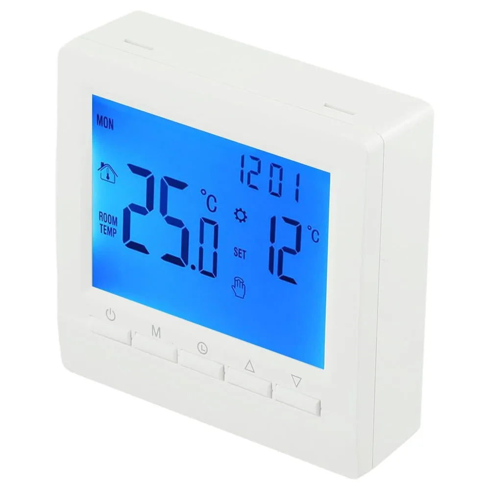 Digital Smart Thermostat Programmable Gas Boiler Heating Temperature Regulator Hand Controller Battery Thermostat with Kid Lock