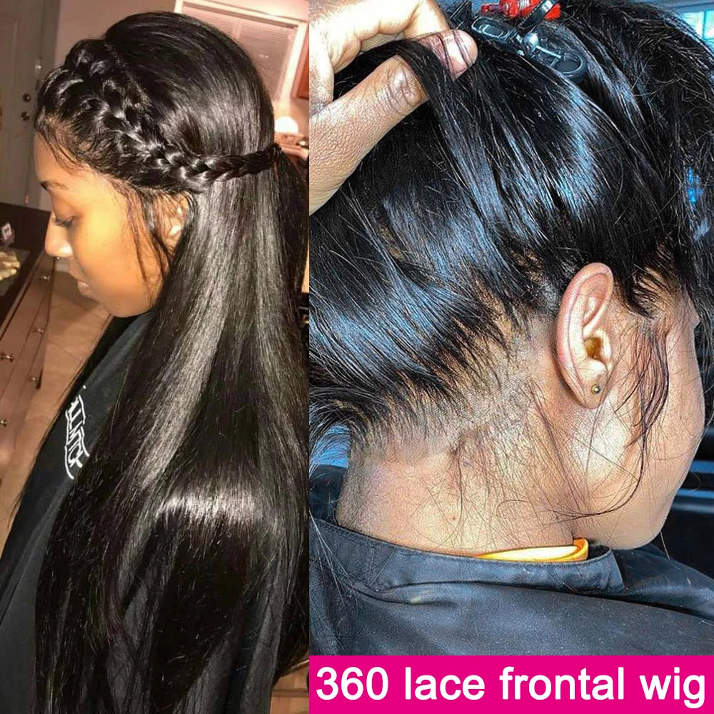 13x6 HD Lace Front wigs Human Hair Wig Brazilian Bone Straight Frontal Wig 360 13x4 Lace Frontal Wigs For Black Women Preplucked