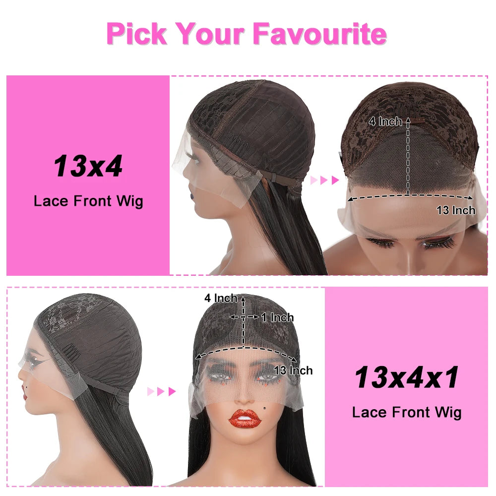 Black With Red Highlight Wig Synthetic Lace Front Wig 13X4 Pre plucked Hairline With BabyHairWomen's Wig with Density Lace Front